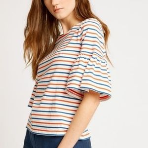 People Tree Trisha Stripe Top Size 12